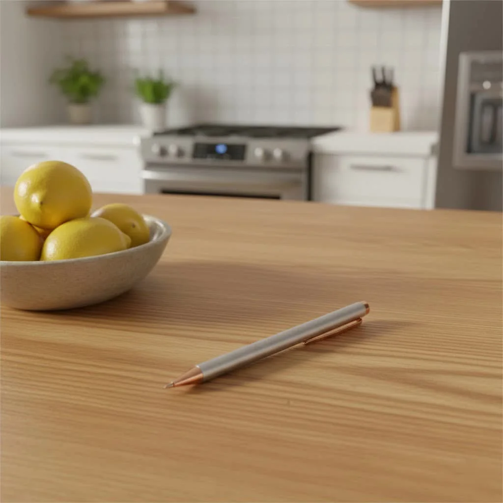 Mixoo Stylus Pen with a transparent disc tip on a tablet